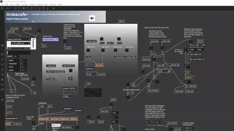 Extracting Antescofo