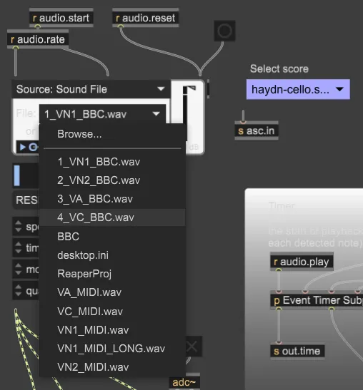 Setting Audio Files for User Player